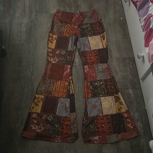 Hippy flare leggings patches